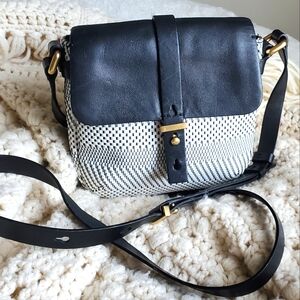 Marc Jacobs Black and White Crossbody Bag